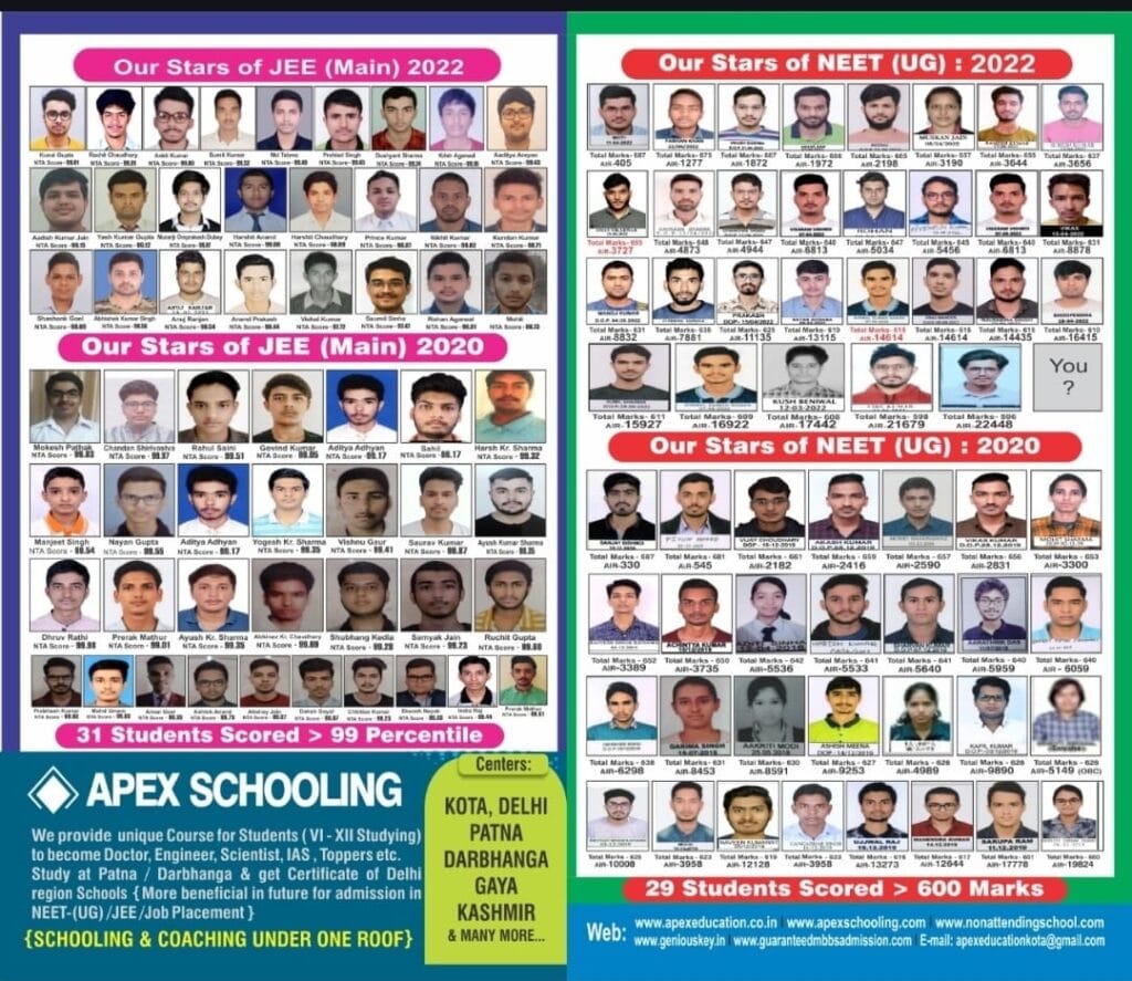 phamphlet of Apex education 2024